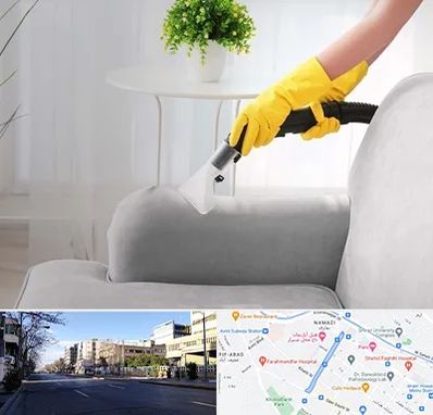 مبل شویی در منزل در خیابان ملاصدرا شیراز 