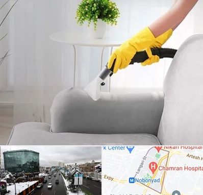 مبل شویی در منزل در اقدسیه 