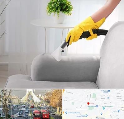 مبل شویی در منزل در خیابان آزادی 