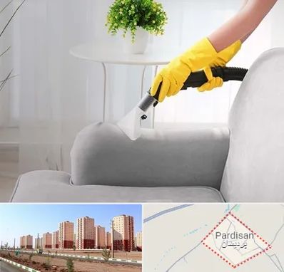 مبل شویی در منزل در پردیسان قم