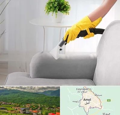 مبل شویی در منزل در آمل