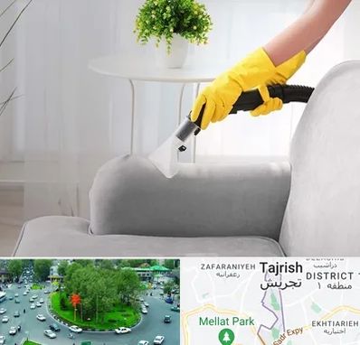 مبل شویی در منزل در تجریش 