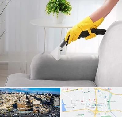 مبل شویی در منزل در شهرک راه آهن 