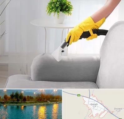 مبل شویی در منزل در قروه