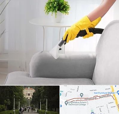 مبل شویی در منزل در بلوار معلم رشت 