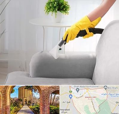 مبل شویی در منزل در شهر ری