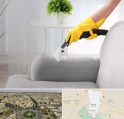 مبل شویی در منزل در قزوین