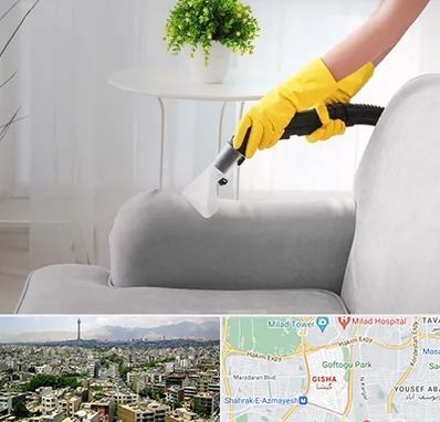 مبل شویی در منزل در گیشا 