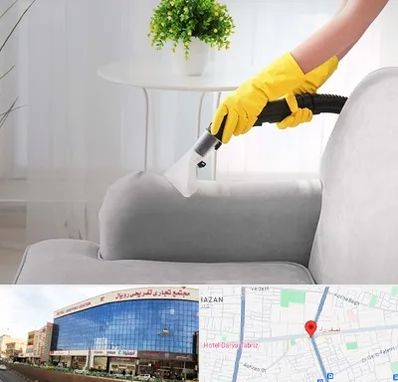 مبل شویی در منزل در نصف راه تبریز