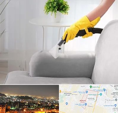 مبل شویی در منزل در مارلیک کرج 