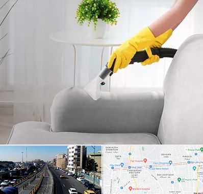 مبل شویی در منزل در پیروزی 