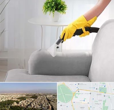 مبل شویی در منزل در نازی آباد 