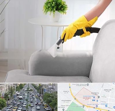 مبل شویی در منزل در گلشهر کرج 