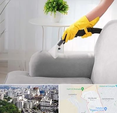 مبل شویی در منزل در ولنجک 