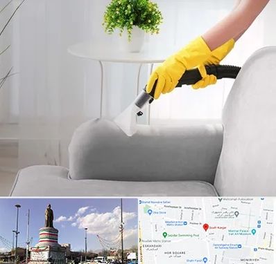 مبل شویی در منزل در کارگر جنوبی 