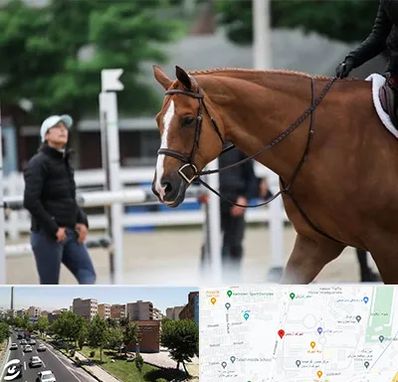 مربی سوارکاری در شهرک آزمایش 