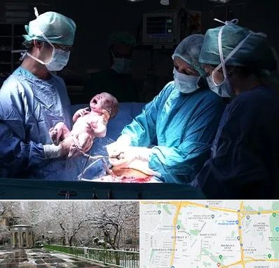 جراح سزارین در باغ فیض