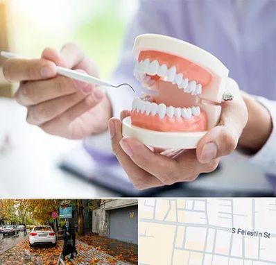 دندانسازی در خیابان فلسطین