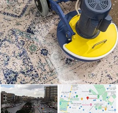 قالی شویی فرش دستباف در بلوار فردوسی مشهد 