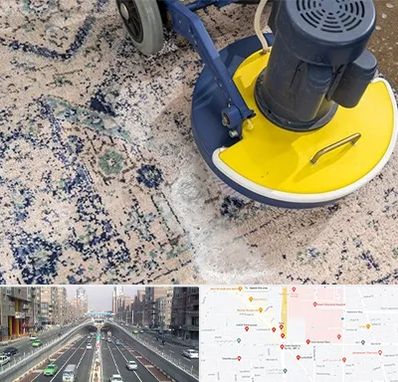 قالی شویی فرش دستباف در توحید 