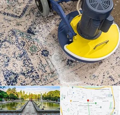 قالی شویی فرش دستباف در سرسبز 