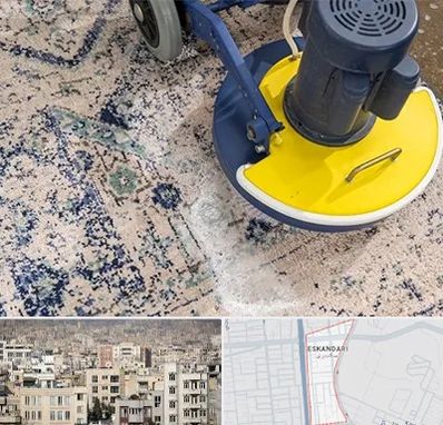 قالی شویی فرش دستباف در اسکندری