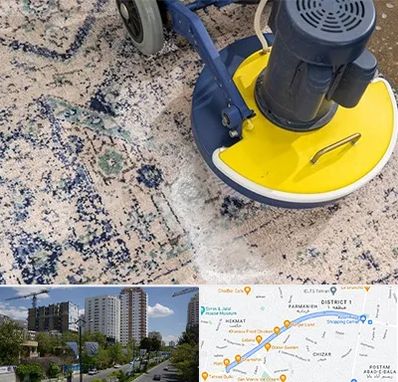 قالی شویی فرش دستباف در اندرزگو 