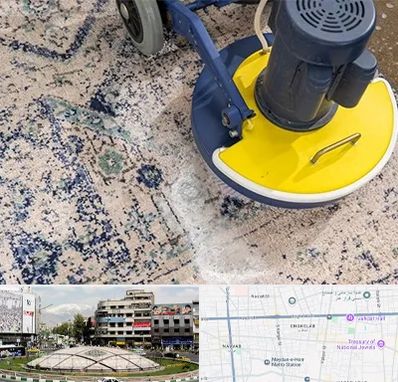 قالی شویی فرش دستباف در مرکز تهران