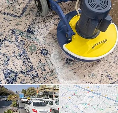 قالی شویی فرش دستباف در مفتح مشهد 