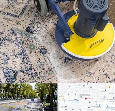 قالی شویی فرش دستباف در میرداماد 