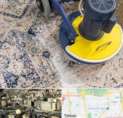 قالی شویی فرش دستباف در مرزداران 