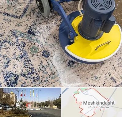 قالی شویی فرش دستباف در مشکین دشت