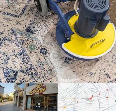 قالی شویی فرش دستباف در عطاران قم