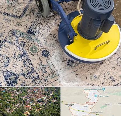 قالی شویی فرش دستباف در دماوند