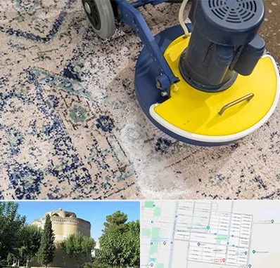 قالی شویی فرش دستباف در مرداویج اصفهان 