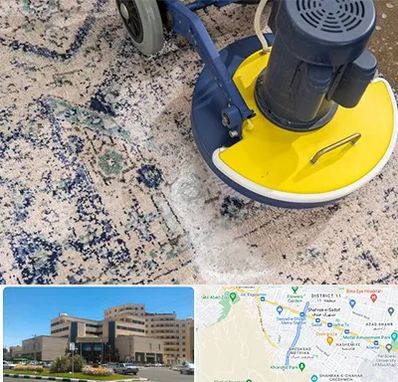 قالی شویی فرش دستباف در صیاد شیرازی مشهد 