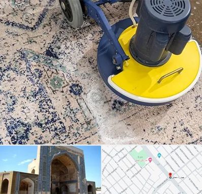 قالی شویی فرش دستباف در مصلی مشهد