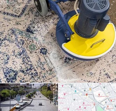 قالی شویی فرش دستباف در خیابان زند شیراز 