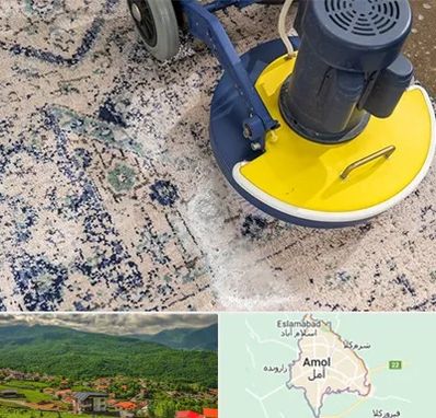 قالی شویی فرش دستباف در آمل