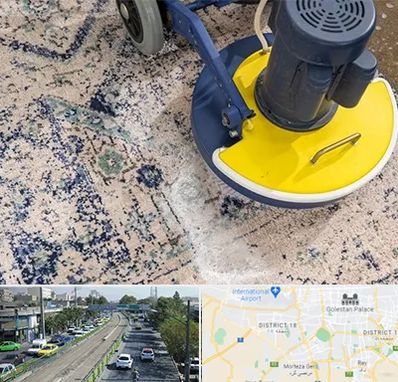 قالی شویی فرش دستباف در جنوب تهران 