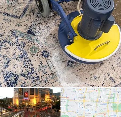 قالی شویی فرش دستباف در جنت آباد تهران 