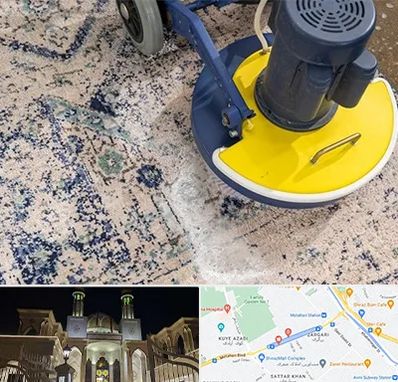 قالی شویی فرش دستباف در زرگری شیراز 