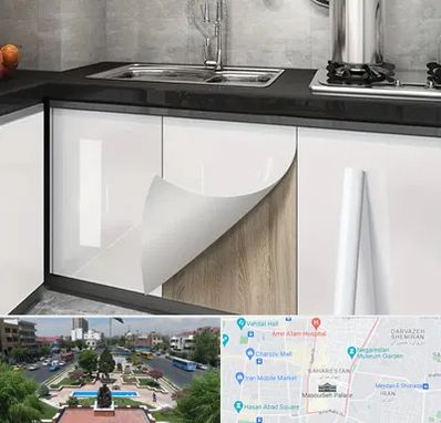 نصب برچسب کابینت در بهارستان 