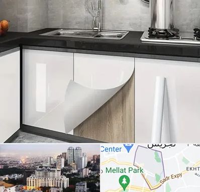 نصب برچسب کابینت در الهیه 