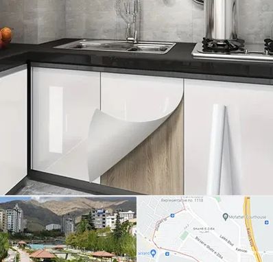 نصب برچسب کابینت در شهر زیبا 