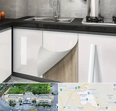 نصب برچسب کابینت در نسیم شهر