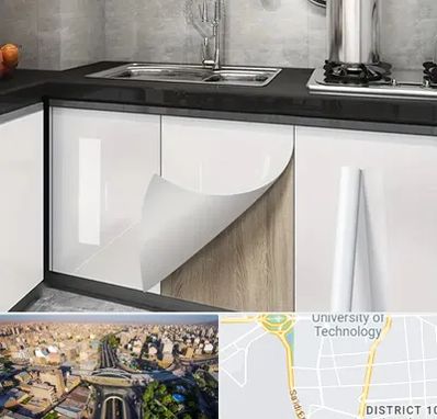 نصب برچسب کابینت در استاد معین 