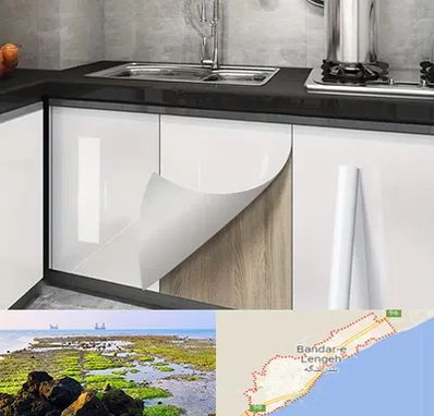 نصب برچسب کابینت در بندرلنگه