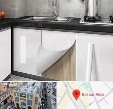 نصب برچسب کابینت در بازار رضا مشهد