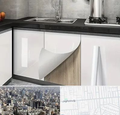 نصب برچسب کابینت در جیحون